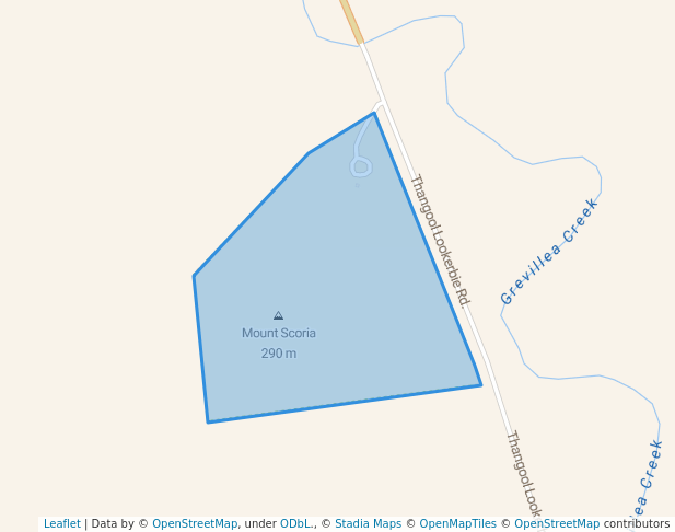 walking in Mount Scoria Conservation Park map in Lawgi Dawes