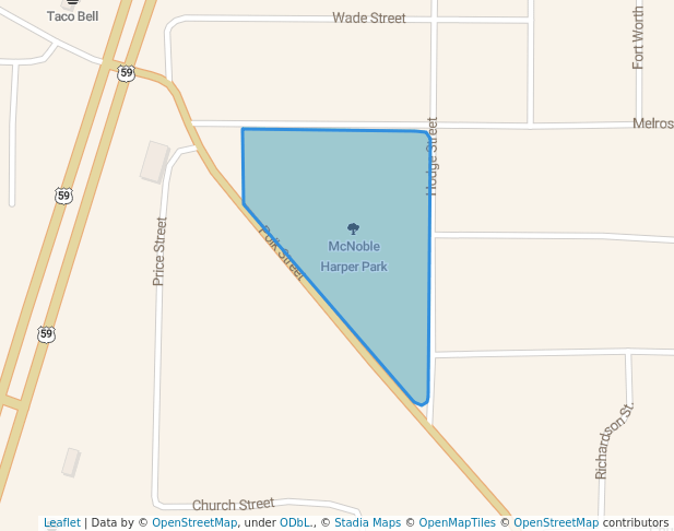 walking in McNoble Harper Park map in Atlanta