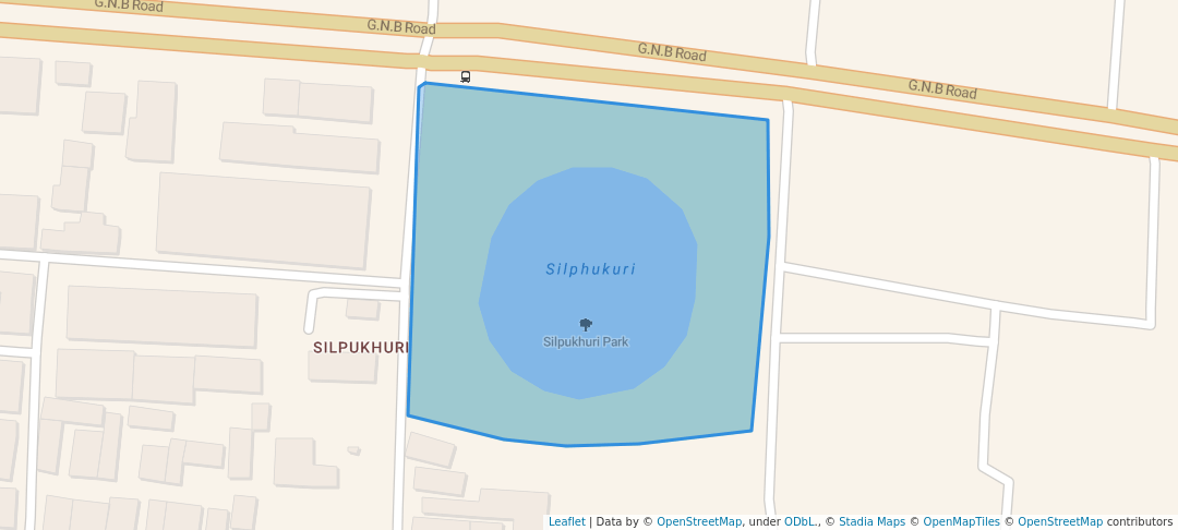 walking in Silpukhuri Park map in Guwahati