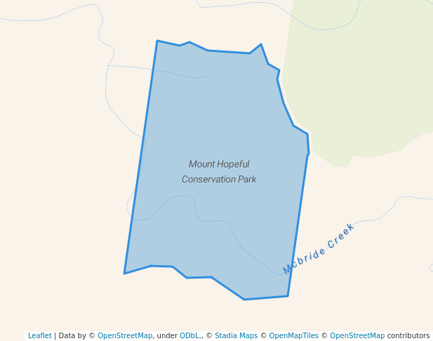 walking in Mount Hopeful Conservation Park map in Wura