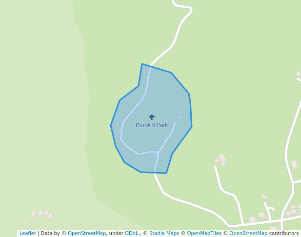 walking in Purok 5 Park map in San Jose