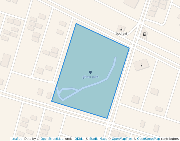 walking in ghmc park map in Hyderabad