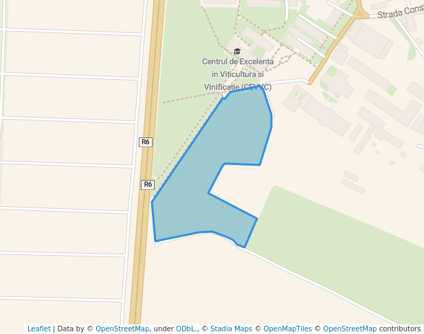 walking in Dendrarium CNVVC map in Stăuceni