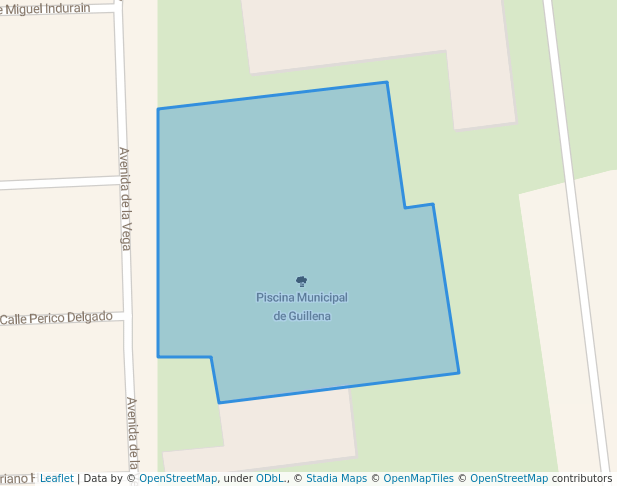 walking in Piscina Municipal de Guillena map in Guillena