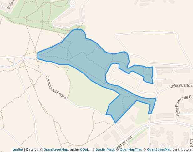 walking in Pinar de Doña Consuelo map in Majadahonda