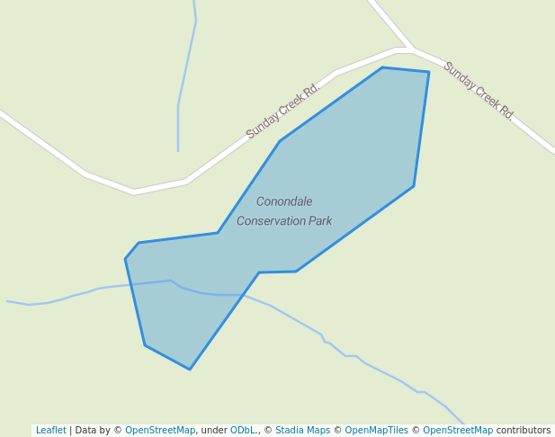 walking in Conondale Conservation Park map in Jimna