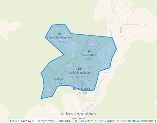 walking in 포천 허브아일랜드 map in Pocheon-si