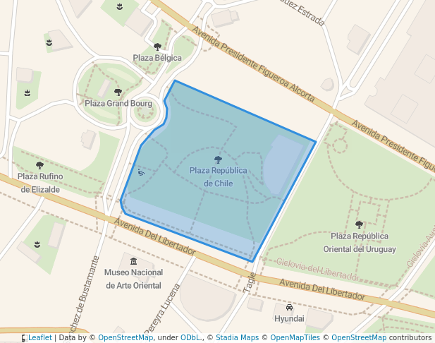 Plaza República de Chile