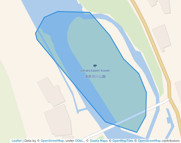湯原河川公園 in Maniwa | Map and Routes