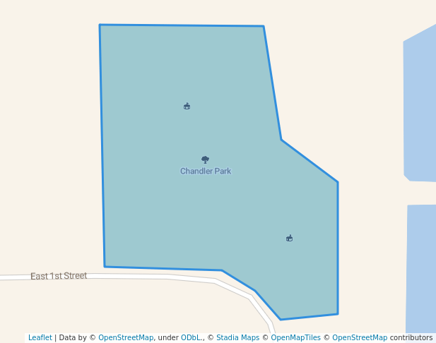 walking in Chandler Park map in Holton