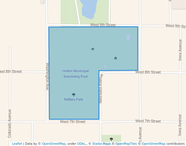 walking in Rafters Park map in Holton
