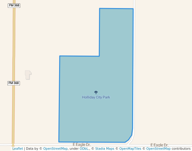 walking in Holliday City Park map in Holliday