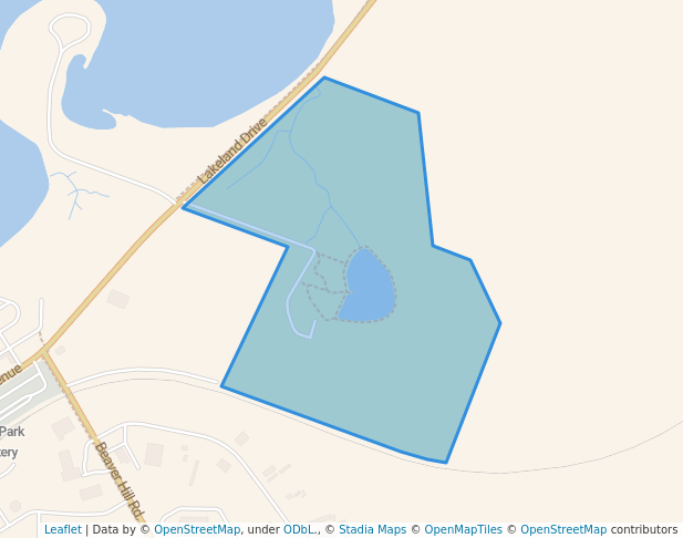 walking in Alexander Hamilton Park map in Lac la Biche