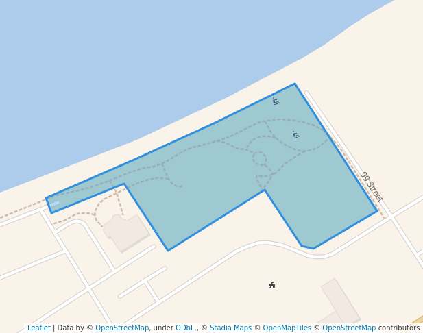 walking in McArthur Park map in Lac la Biche