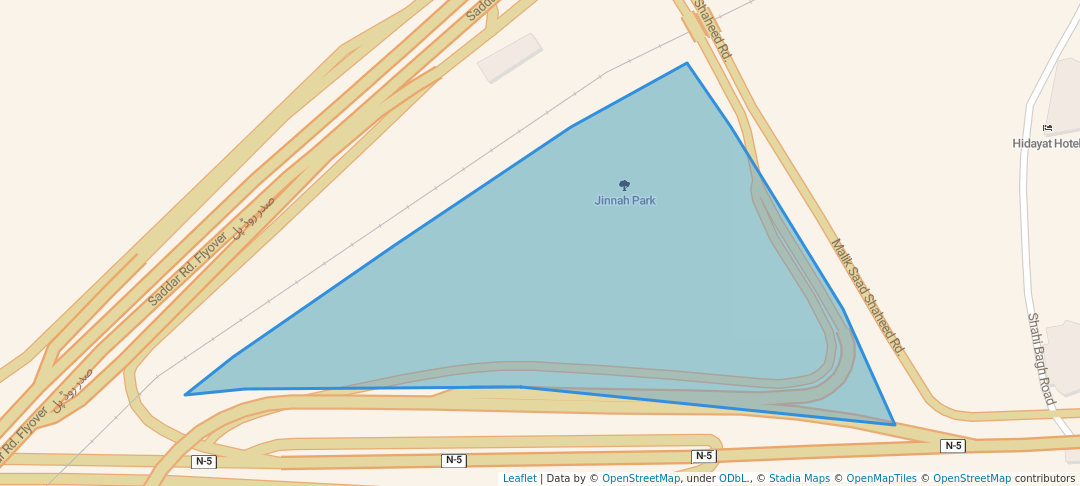 walking in Jinnah Park map in Peshawar