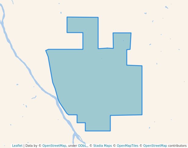 walking in Cimarron Hills Wildlife Management Area map in Freedom