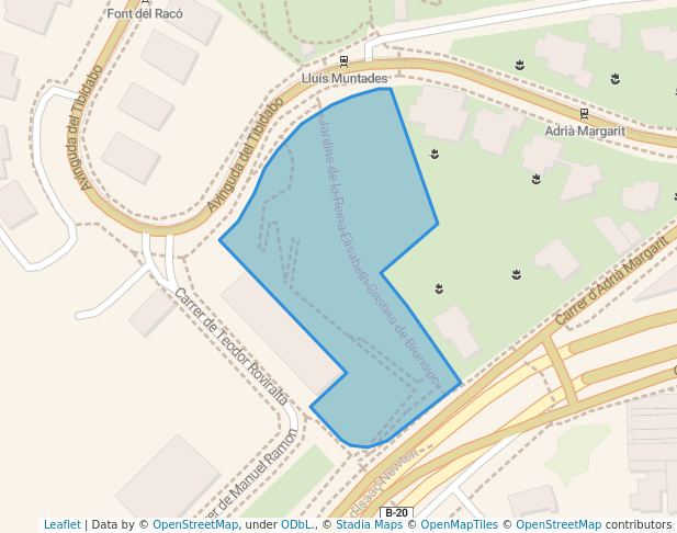 Jardins de la Reina Elisabeth Cristina de Brunsvic