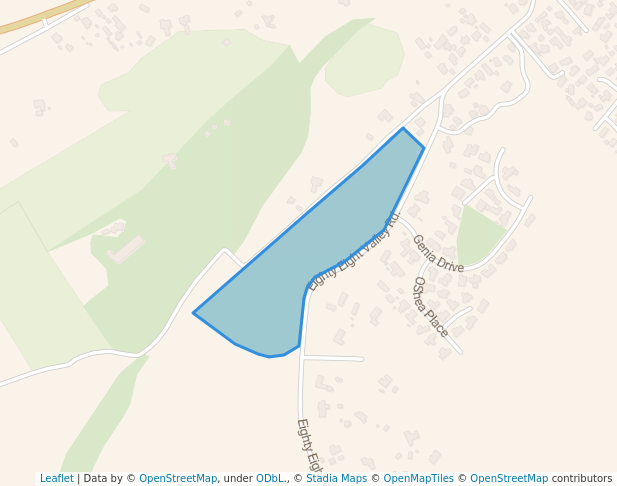 walking in Robson Reserve map in Wakefield