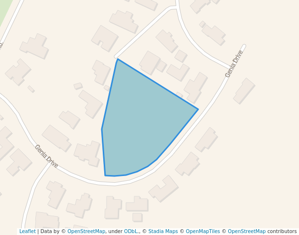 walking in Genia Drive Reserve map in Wakefield