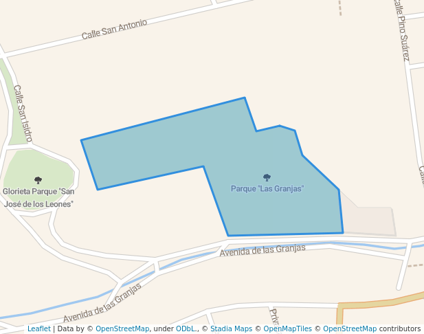 walking in Parque "Las Granjas" map in Naucalpan de Juárez