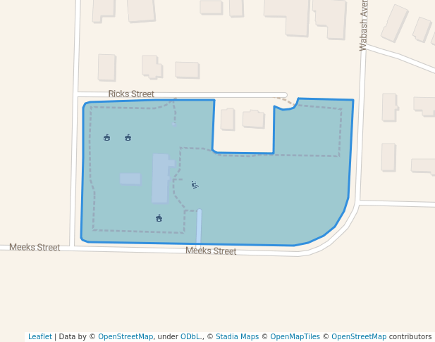 walking in Future City Recreation Grounds map in Dyersburg