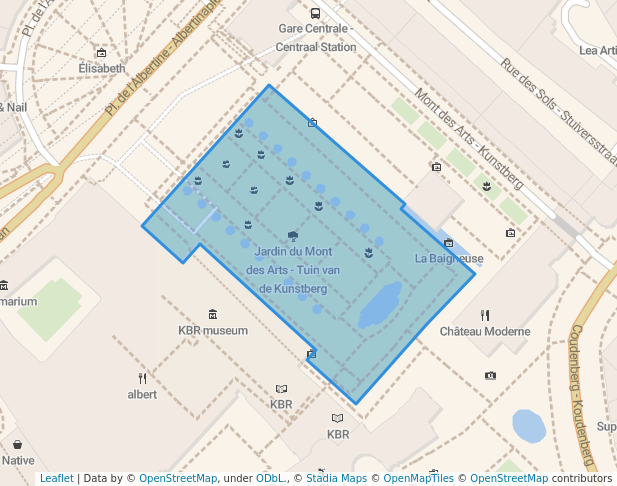 Garden of the Mont des Arts