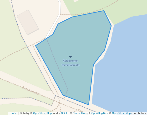 walking in Kotalammen toimintapuisto map in Jyväskylä