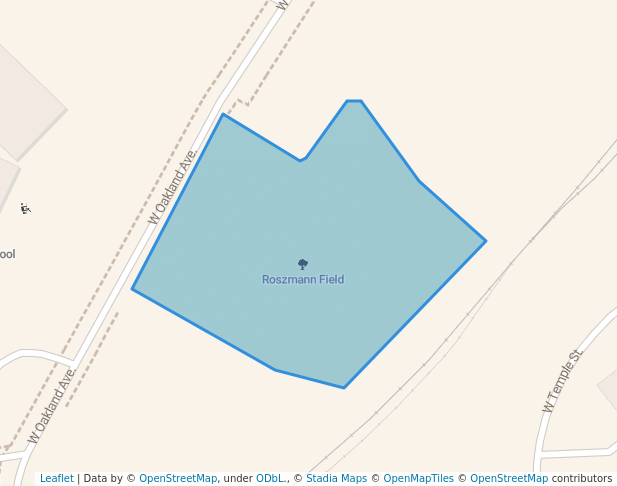 walking in Roszmann Field map in Washington Court House
