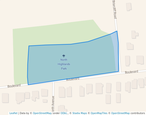 walking in North Highlands Park map in Macon