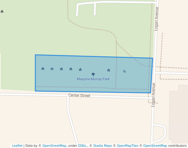 walking in Marjorie Murray Park map in Geneva