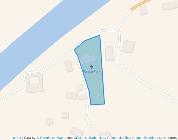 walking in Palace Park map in Nawabganj