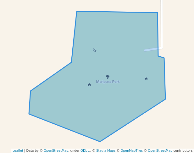 walking in Mariposa Park map in Penticton