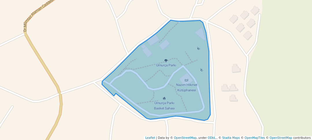 walking in Umurça Parkı map in Bodrum