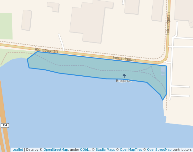 walking in Broparken map in Sundsvall