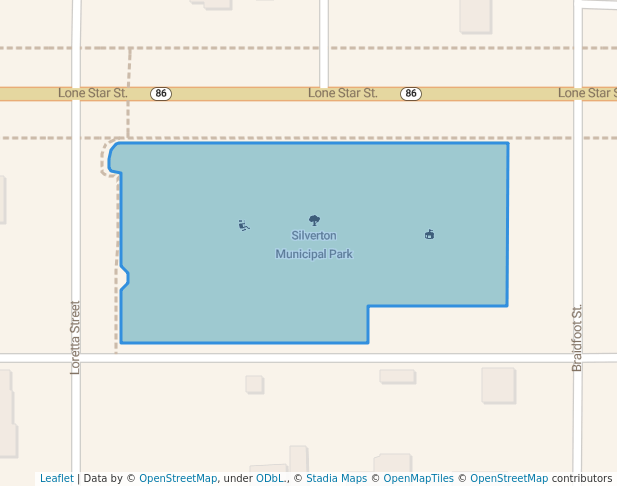 walking in Silverton Municipal Park map in Silverton