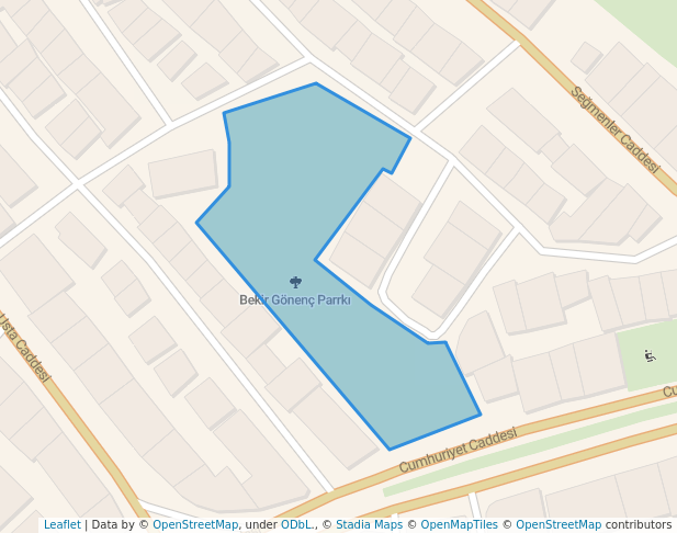 walking in Bekir Gönenç Parrkı map in Gölbaşı