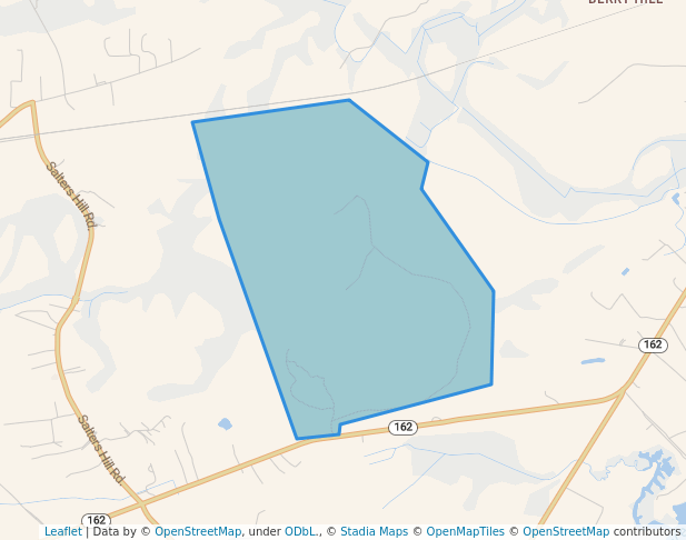 walking in Dungannon Plantation Heritage Preserve map in Hollywood