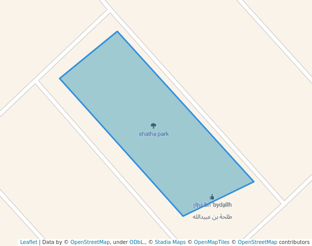 walking in shatha park map in Dhahran