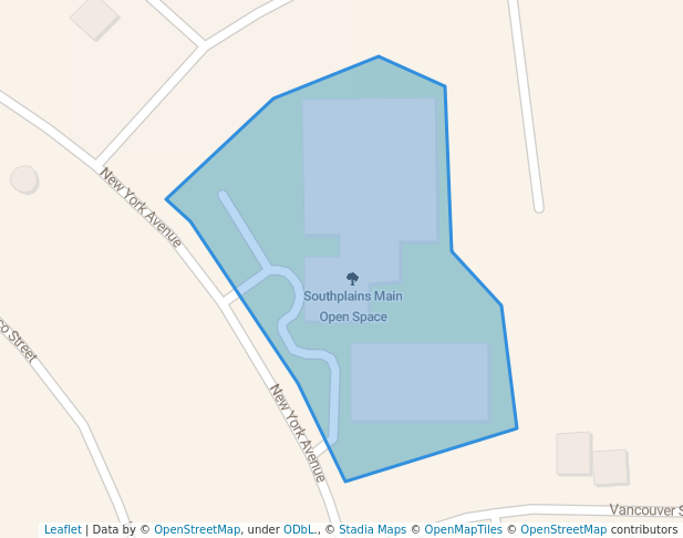 walking in Southplains Main Open Space map in Dasmariñas