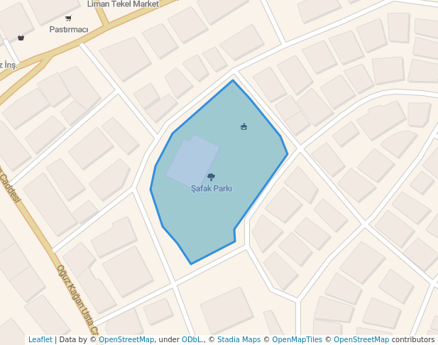 walking in Şafak Parkı map in Gölbaşı