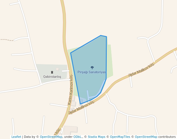 walking in Pirşağı Sanatoriyası map in Kurdexani