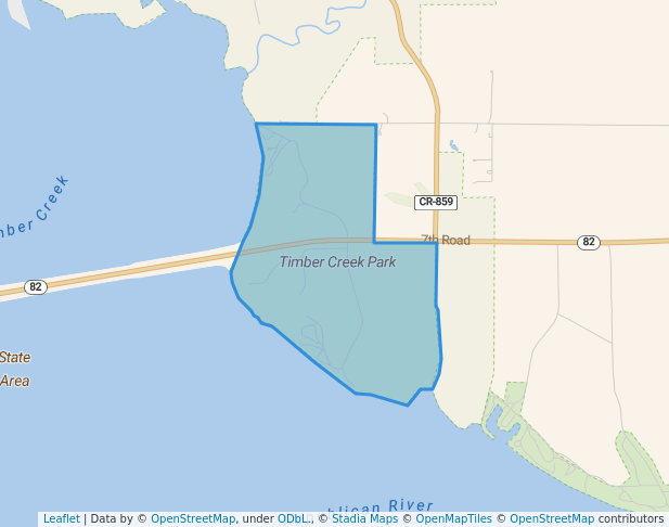 walking in Timber Creek Park map in Clay Center