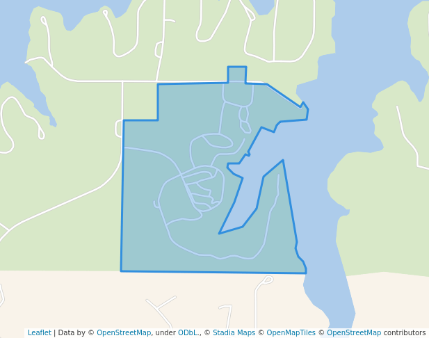 walking in Thunderbird Marina & RV Resort map in Junction City