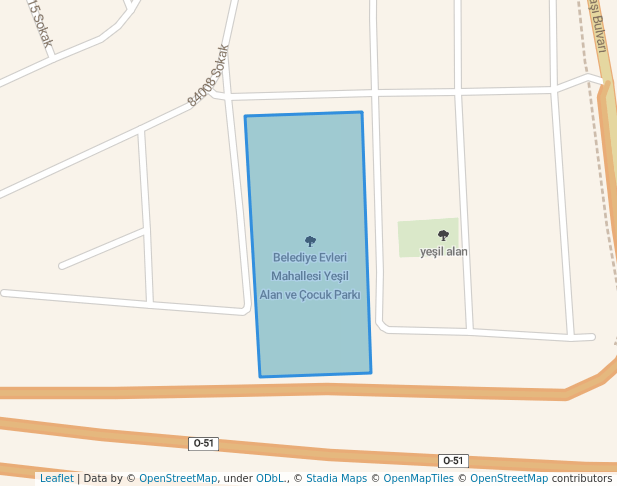 walking in Belediye Evleri Mahallesi Yeşil Alan ve Çocuk Parkı map in Adana