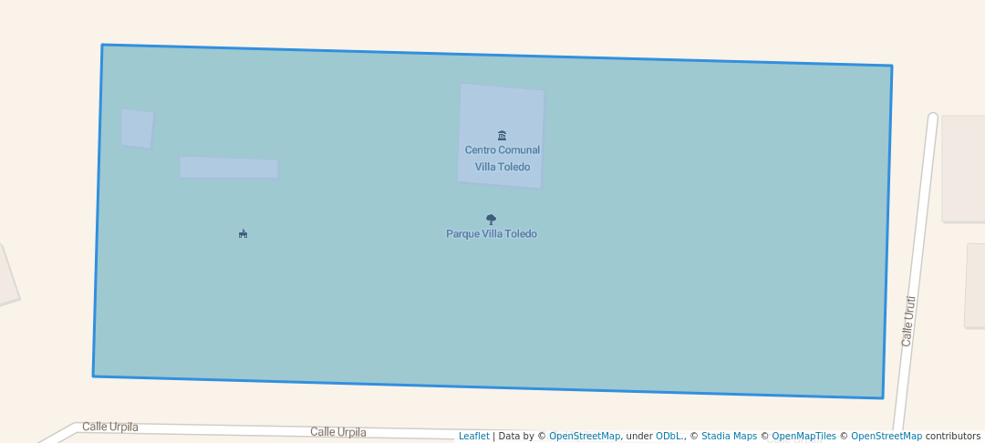 walking in Parque Villa Toledo map in Arecibo