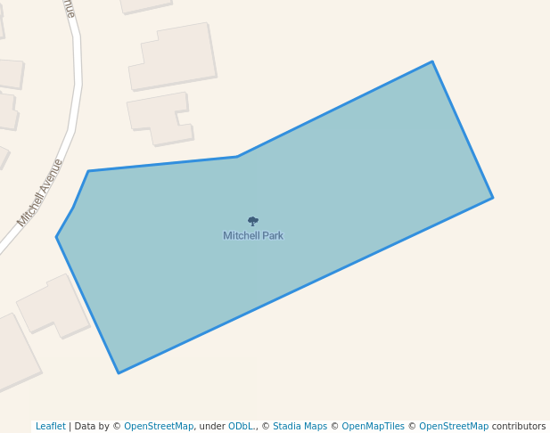 walking in Mitchell Park map in West Kempsey