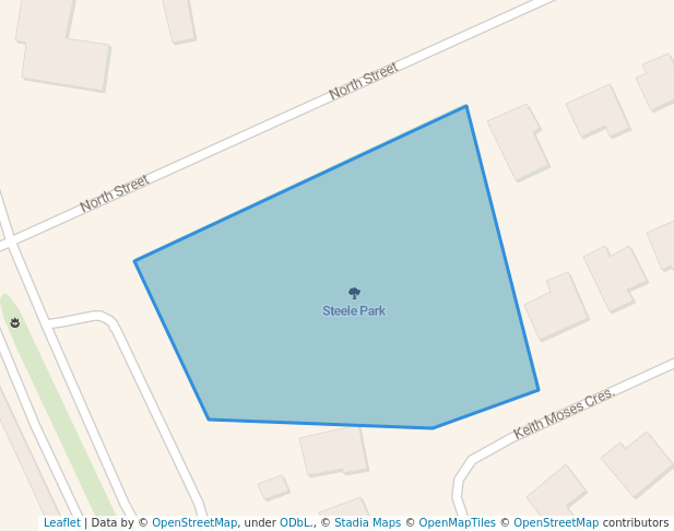 walking in Steele Park map in West Kempsey