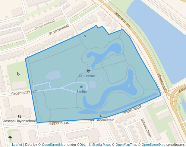 walking in Groenestein map in Groningen
