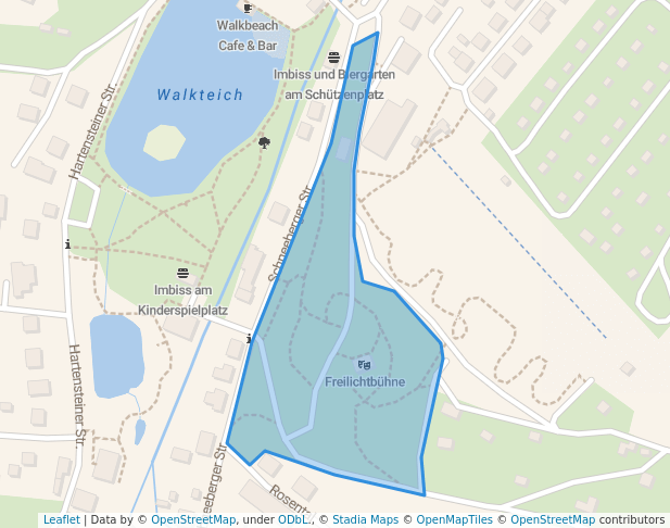 walking in Pionierpark map in Stollberg/Erzgeb.