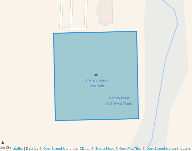 walking in Trenary Lions Club Park map in Rapid River